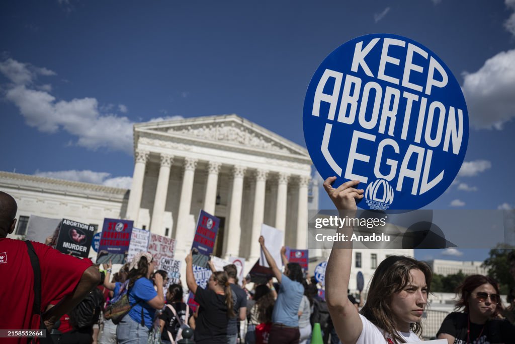 Pro-abortion and anti-abortion protesters confronted on 2nd anniversary of high court's abortion ruling in D.C.