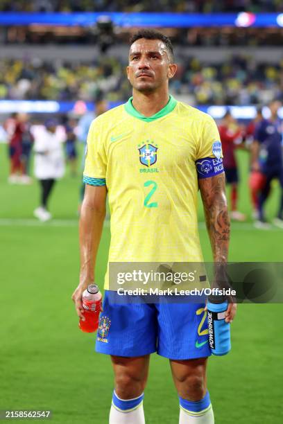 Copa America Brazil v Costa Rica - Danilo of Brazil stares at abusive fans after them match..