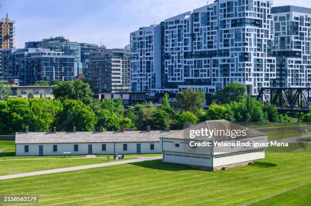 colonial fort contrast cityscape - barracks stock pictures, royalty-free photos & images