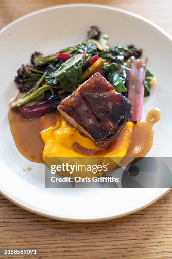 Roast Pork Belly With Gravy Main Course Edinburgh Scotland United