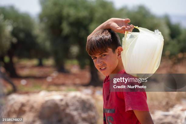 The displacement camps in northern Syria have been suffering from a severe water crisis since the beginning of this year, which has worsened in...