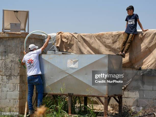 The displacement camps in northern Syria have been suffering from a severe water crisis since the beginning of this year, which has worsened in...