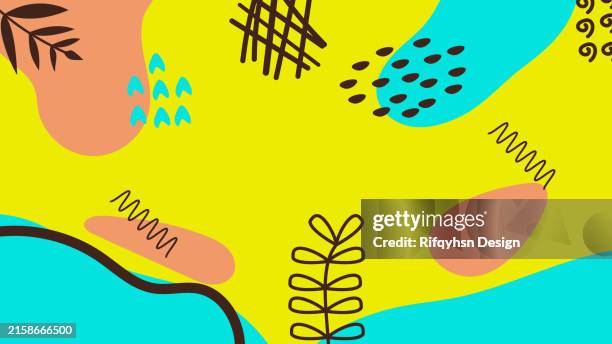 abstract simply background with liquid nature pattern element design - hello summer stock illustrations