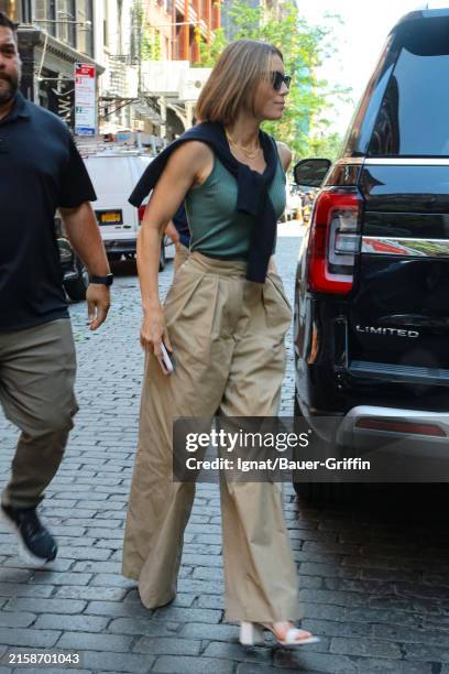 Jessica Biel is seen on the set of 'The Better Sister' on June 25, 2024 in New York City.