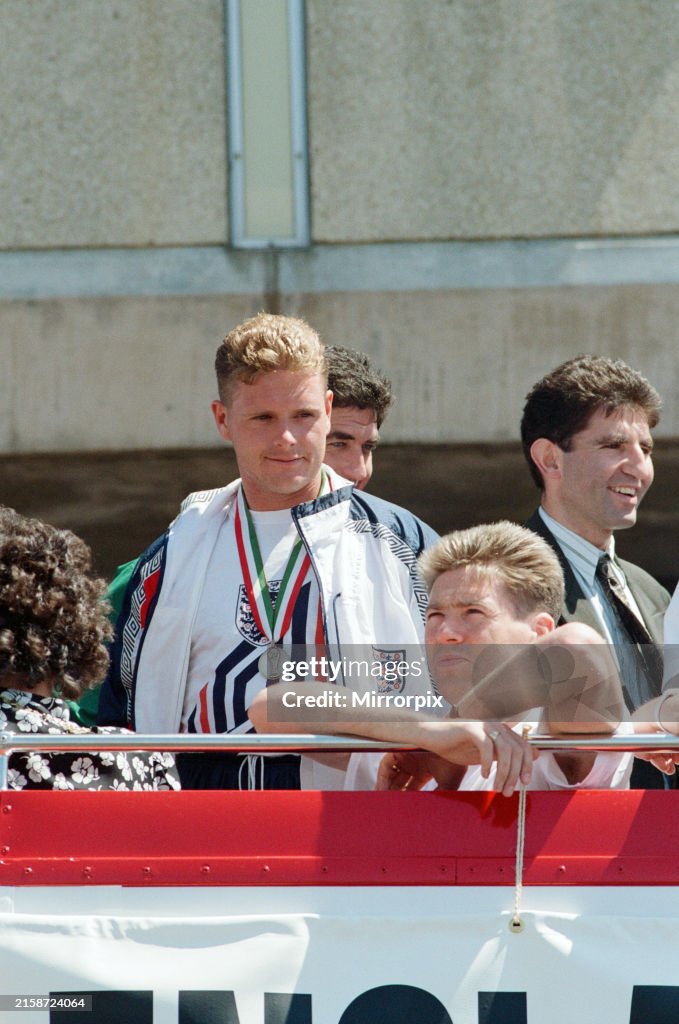 England Football Team Arrive Home From Italy, 1990