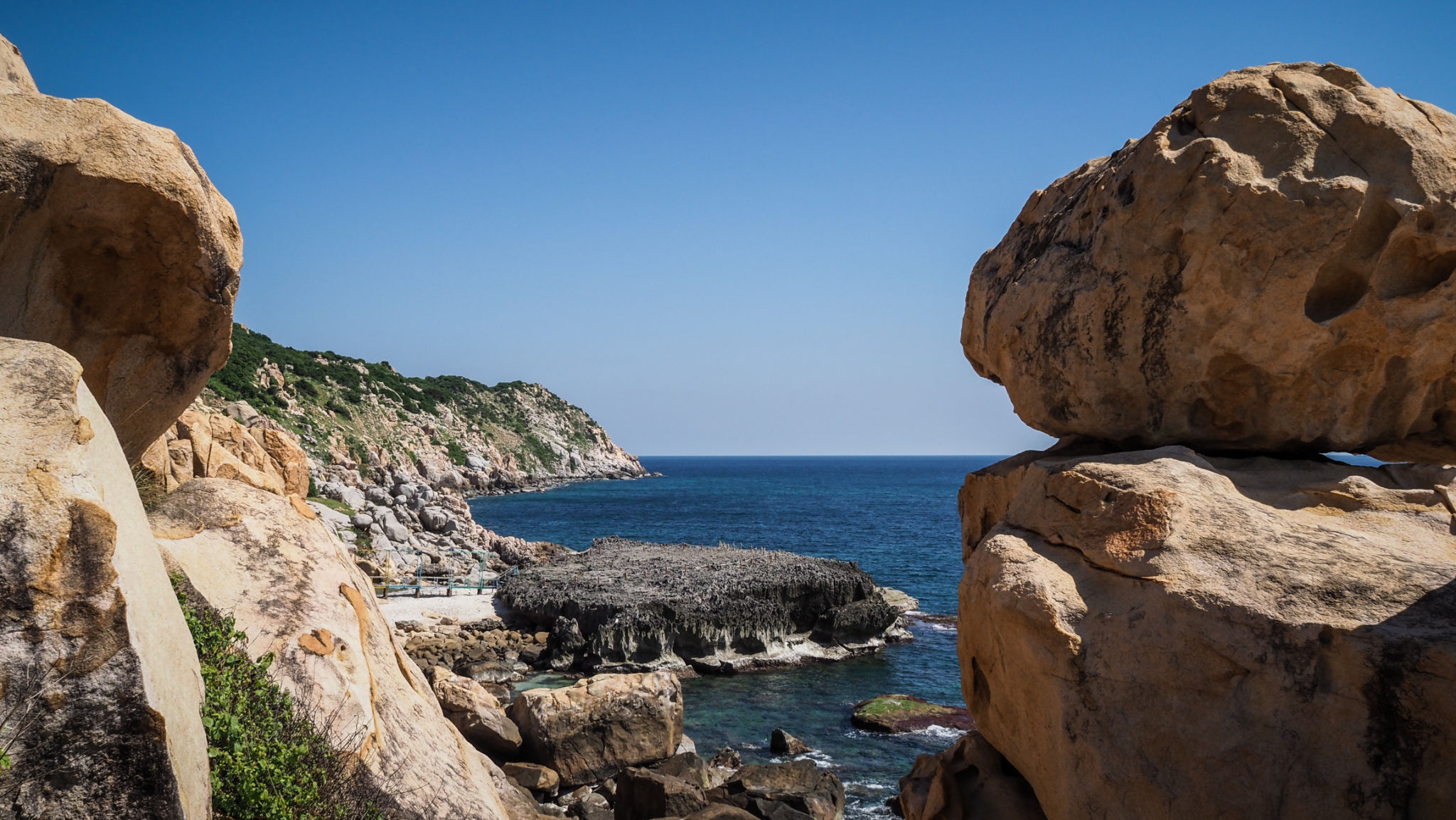 The landscape of Ninh Thuan Province in Southern Vietnam The landscape of Ninh Thuan Province in Southern Vietnam