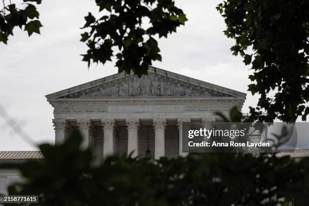 The Supreme Court is seen on June 26, 2024 in Washington, DC. A ruling is expected this week in the case of Moyle v. United States, which will...