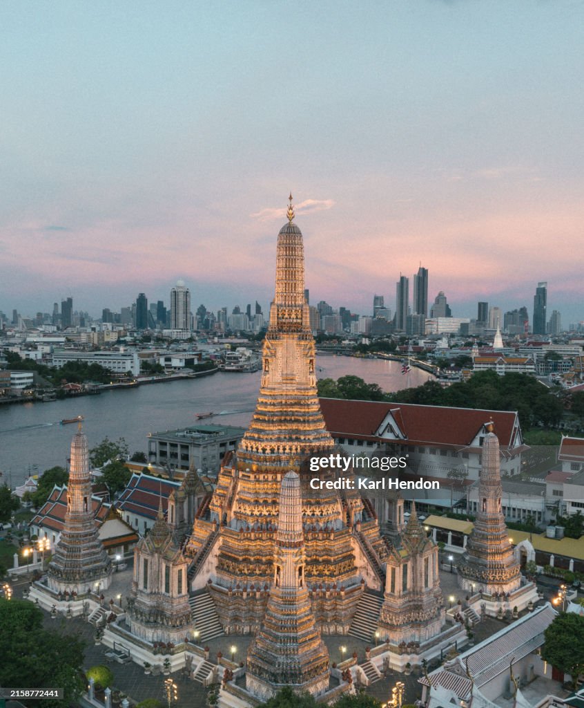 Bangkok City Skyline at dusk