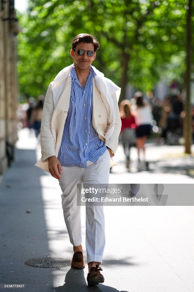Street Style - Paris Fashion Week - Menswear Spring/Summer 2025 - Day Five