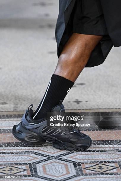 Model walks the runway during the Namesake Menswear Spring/Summer 2025 show as part of Paris Fashion Week on June 22, 2024 in Paris, France.