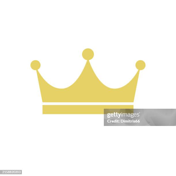 crown icon - queen logo stock illustrations