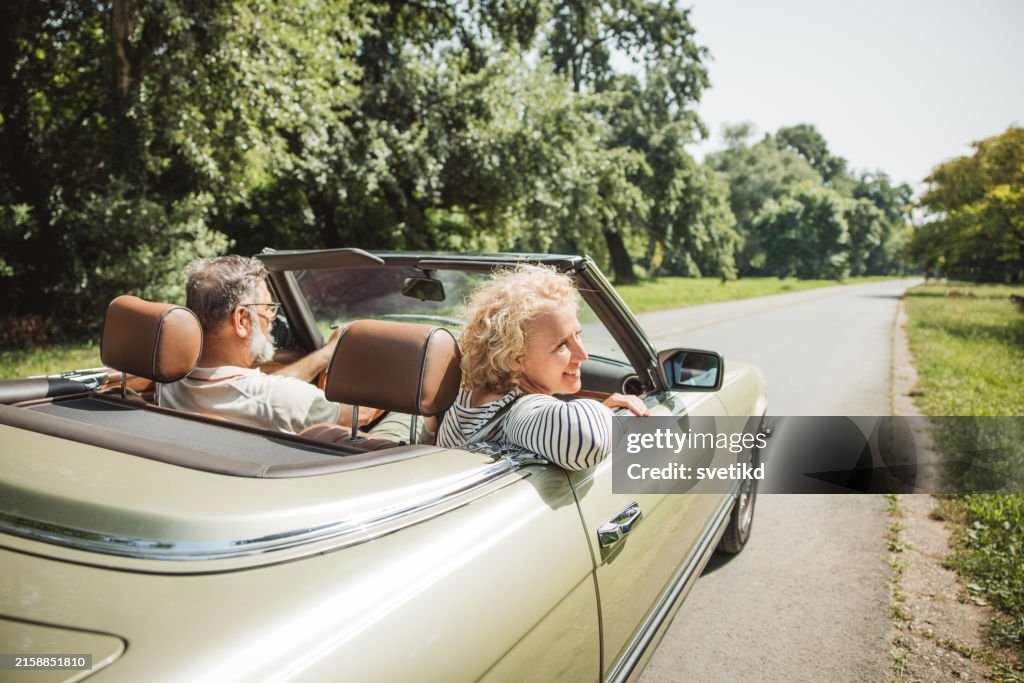 Active lifestyle of senior couple