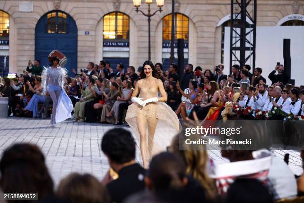 Kendall Jenner during Vogue World: Paris at Place Vendome on June 23, 2024 in Paris, France.