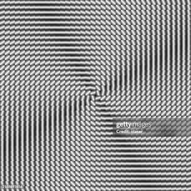 full frame matrix of metal squares, rotating gradient - silver chrome background stock illustrations