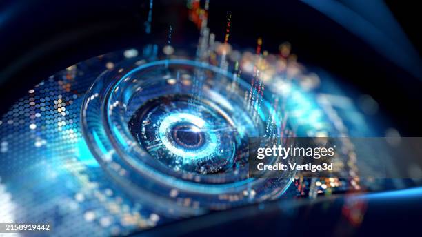 digital eye - ai artificial intelligence digital concept - eye bildbanksfoton och bilder