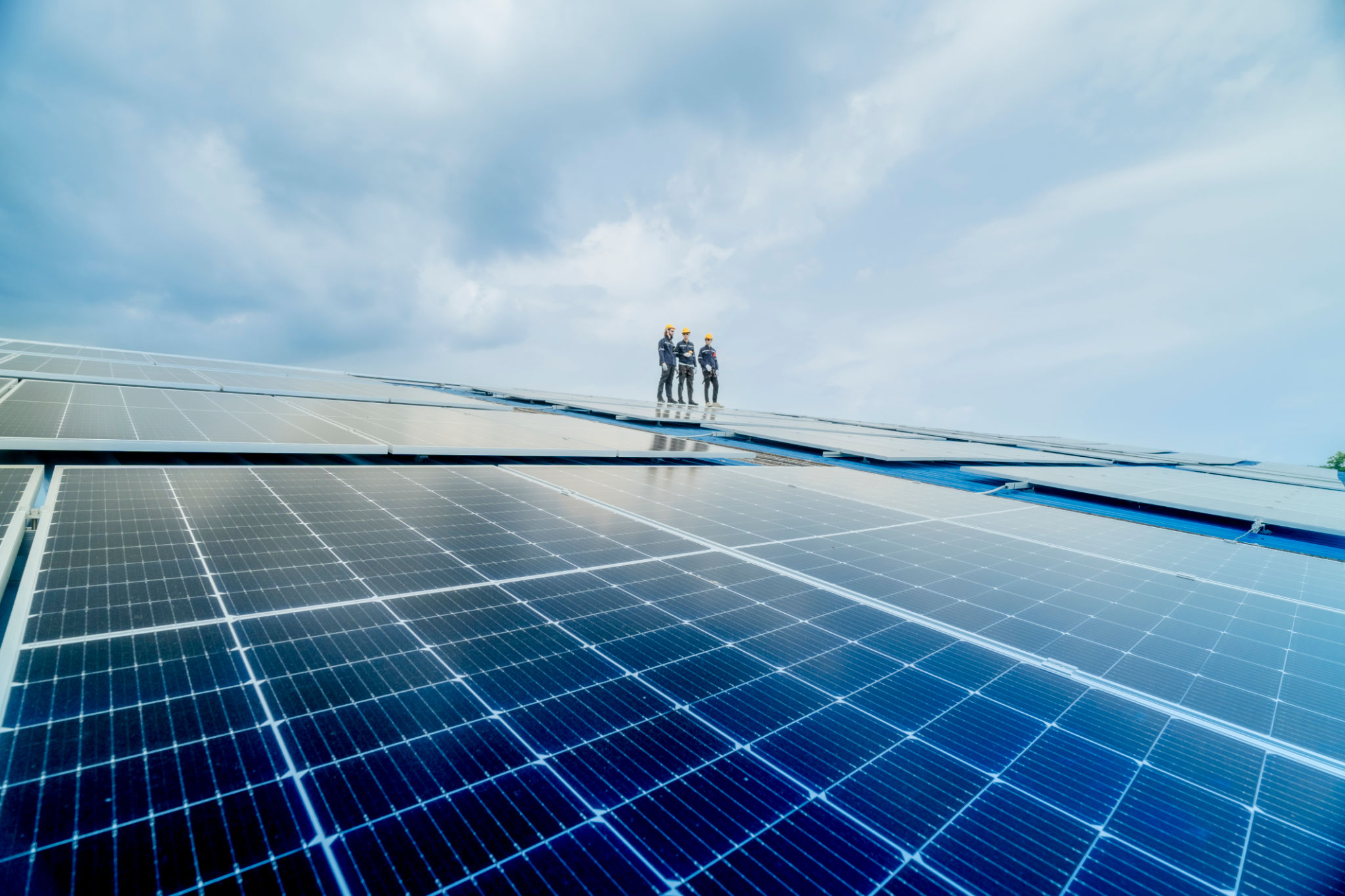 solar panels rooftop