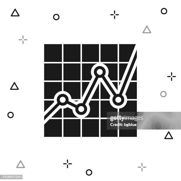 graph. icon on white background - height difference stock illustrations