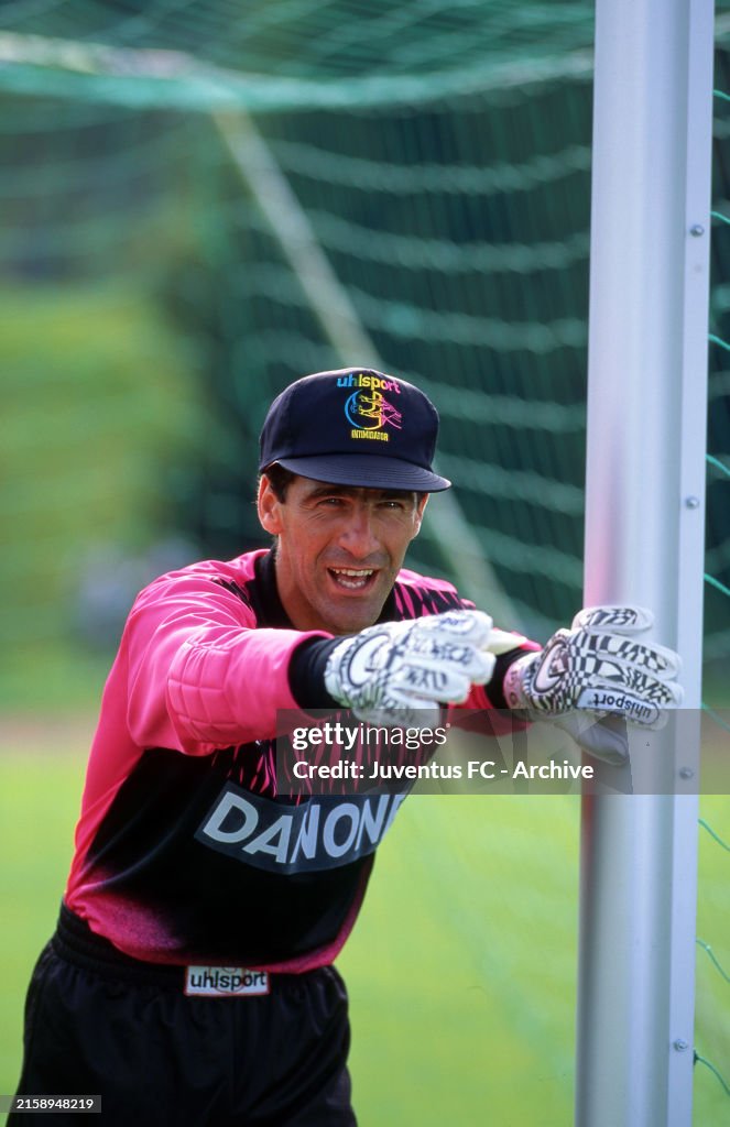 Nicholas Rampulla Juventus player Michelangelo Rampulla during a shooting session with ...