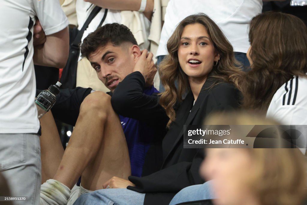 Kai Havertz Of Germany And His Girlfriend Sophia Weber Following The kai-havertz-of-germany-and-his-girlfriend-sophia-weber-following-the