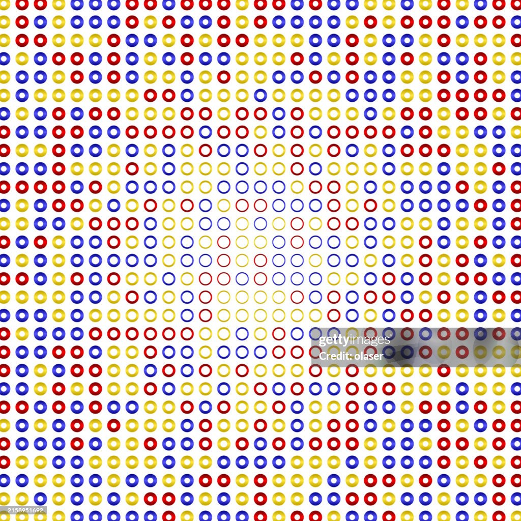 Matrics Pattern Metallic Chips In Matrix Pattern Hole Size Depends On Distance To ...