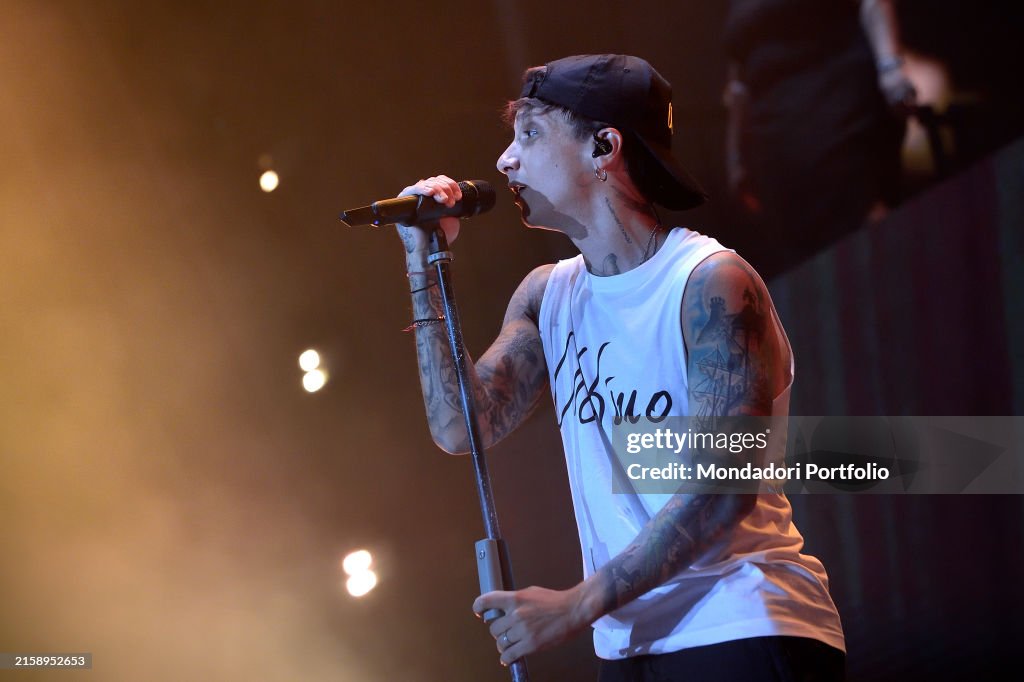 Italian singer Ultimo, aka Niccolò Moriconi, performs at the Stadio ...