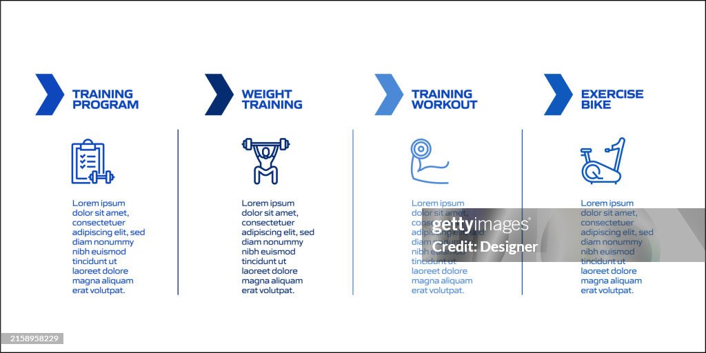 Exercise Progression Visuals Fitness And Workout Related Process Infographic Template Process ...