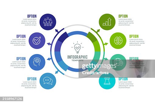 Infographic Element 8 steps Infographic Element 8 steps