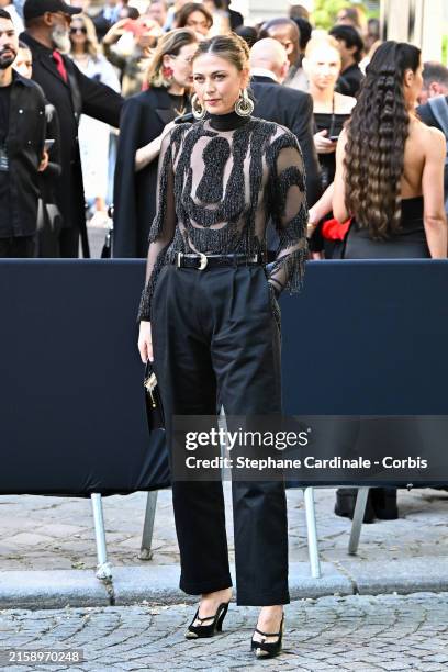 Maria Sharapova attends the Schiaparelli Haute Couture Fall/Winter 2024-2025 show as part of Paris Fashion Week on June 24, 2024 in Paris, France.
