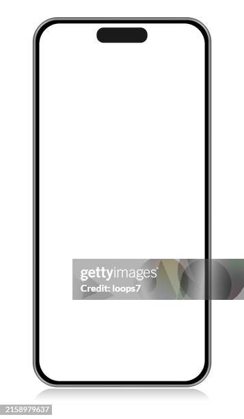 moderne smartphone vektor mockup - prototype-design-icon stock-grafiken, -clipart, -cartoons und -symbole