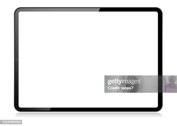bildbanksillustrationer, clip art samt tecknat material och ikoner med tablet computer vector illustration mockup - front view - surfplatta