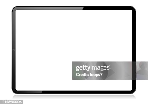 Tablet Computer Vector Illustration Mockup - Front View Tablet Computer Vector Illustration Mockup - Front View