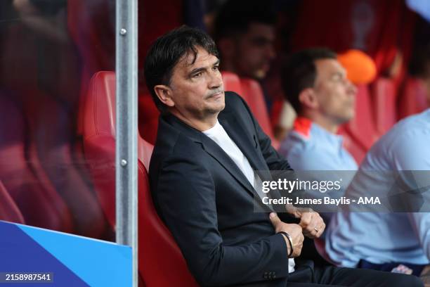 Zlatko Dalic head coach / manager of Croatia during the UEFA EURO 2024 group stage match between Croatia and Italy at Football Stadium Leipzig on...
