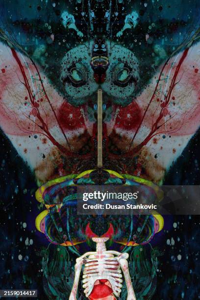 is our future abstract? - brain abstract background stock illustrations