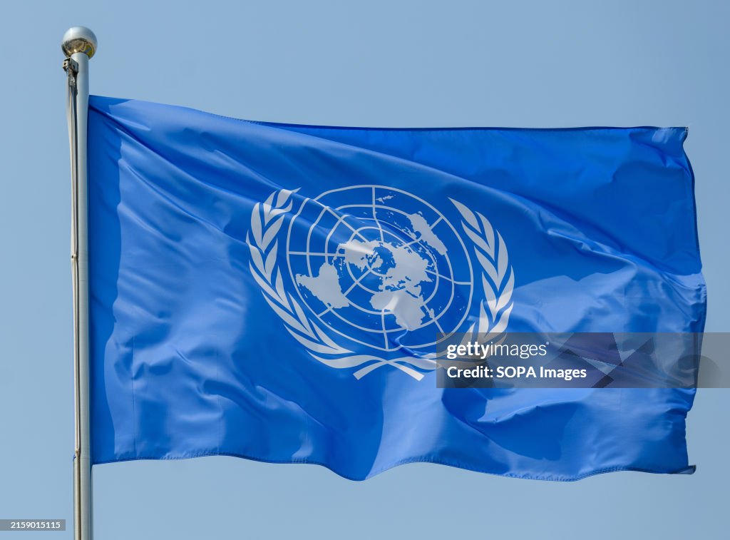 A United Nations flag seen at the War Museum in Seoul...