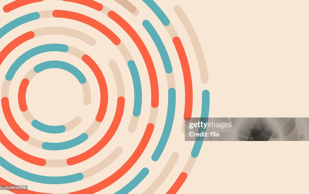 Circle Curve Abstract Lines Modern Background
