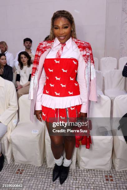 Serena Williams attends the Thom Browne Haute Couture Fall/Winter 2024-2025 show as part of Paris Fashion Week on June 24, 2024 in Paris, France.