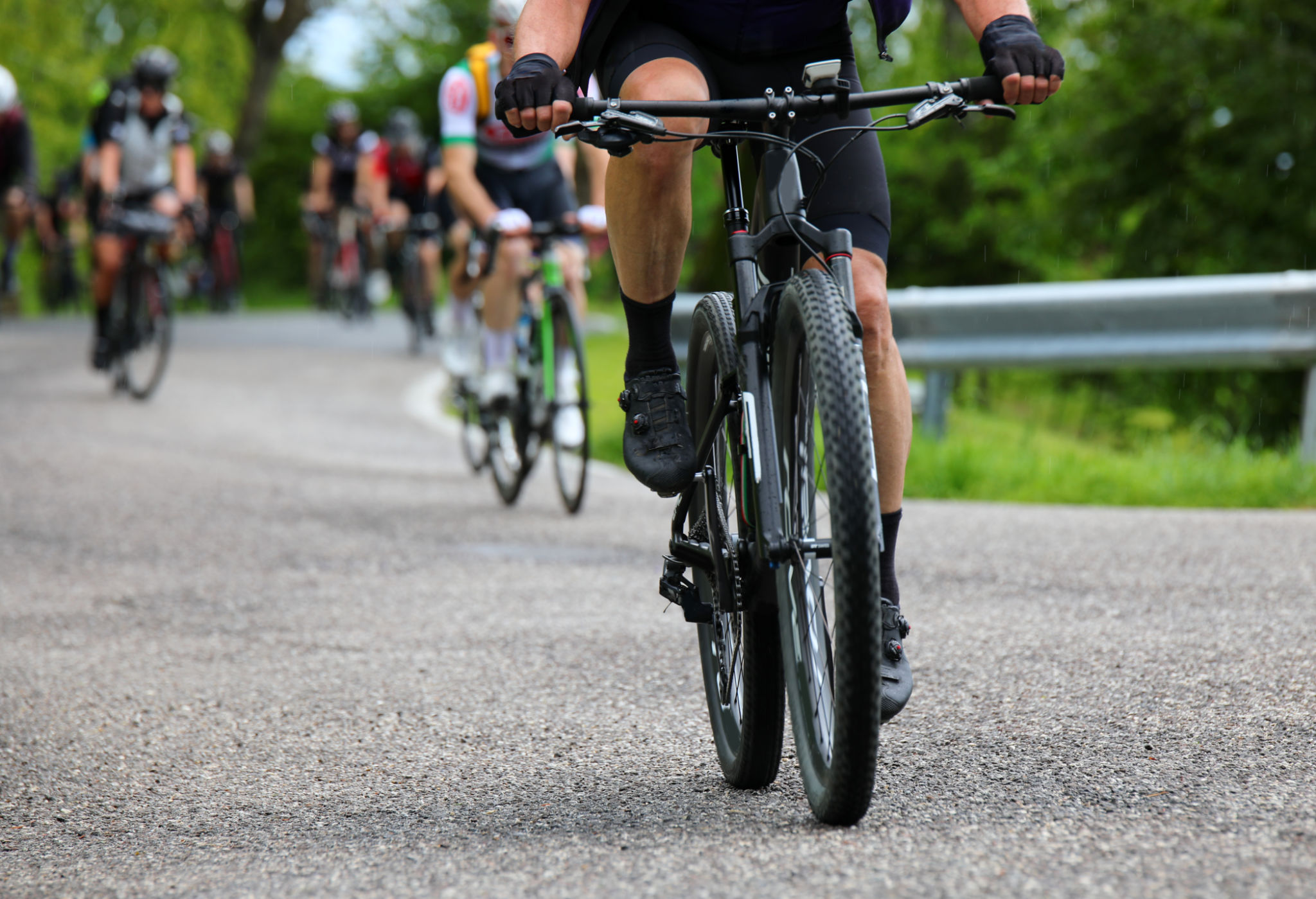 cyclist pedaling