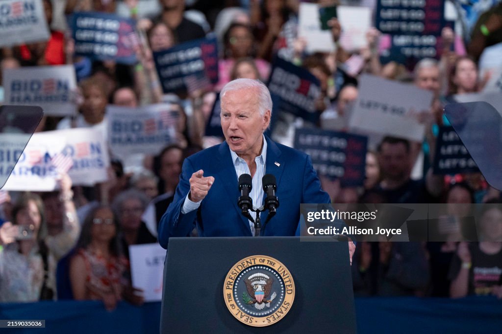 President Biden Holds Post-Debate Rally In North Carolina