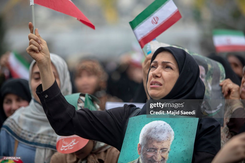 Iranian Presidential Candidate Saeed Jalili Holds Campaign Event