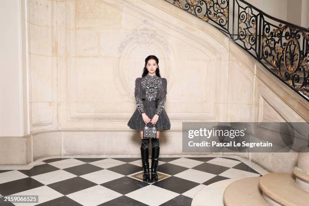 Kim Jisoo attends the Christian Dior Haute Couture Fall/Winter 2024-2025 show as part of Paris Fashion Week on June 24, 2024 in Paris, France.