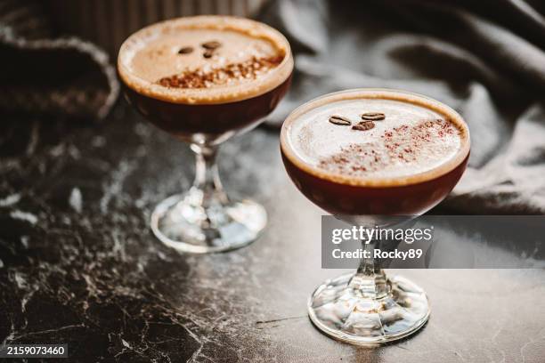 espresso martini - espresso stock pictures, royalty-free photos & images