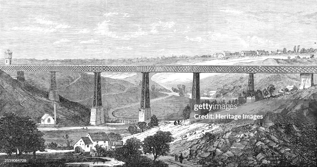 Lattice Iron Viaduct At The Ruisseau D’Alma