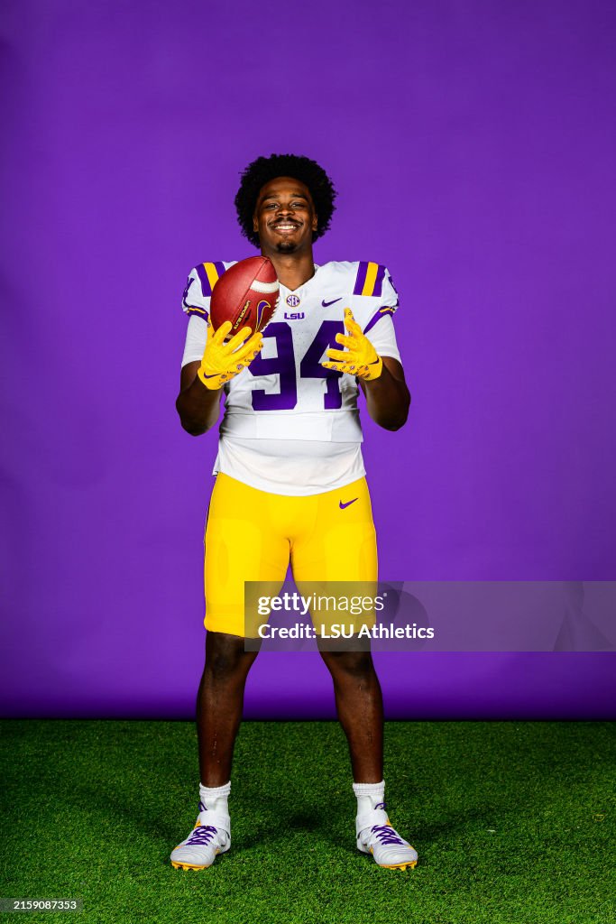 Perrin Rittner Lsu Paris Shand of the LSU Tigers poses for a portrait during media day ...