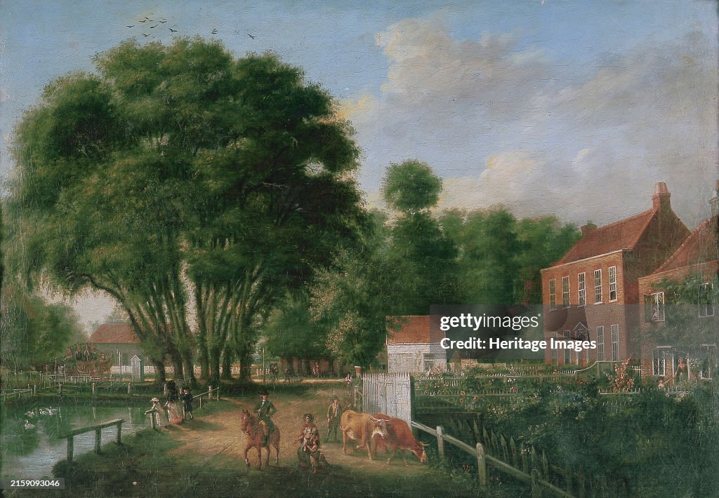 A Landscape And Figures