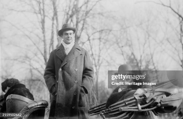 Geo. Jr. & Jay Gould at Helen's wedding, 1913. Probably shows Jay Gould II , an American tennis player and a grandson of the railroad magnate Jay...