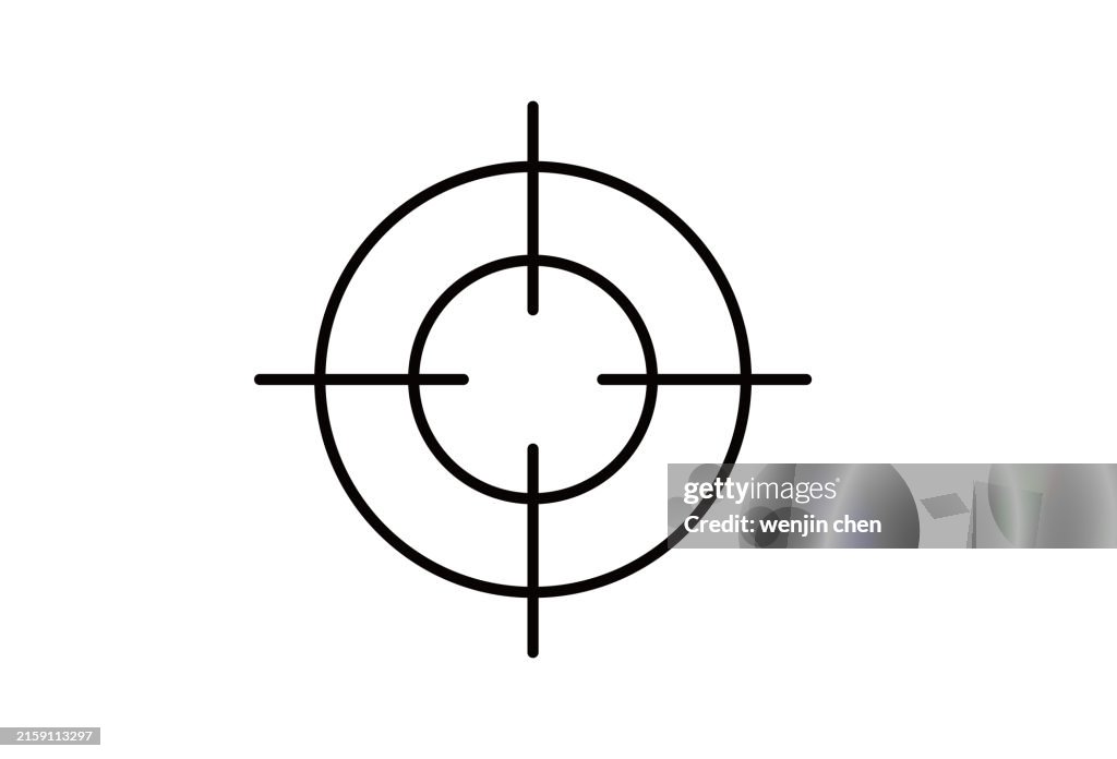 Auf das Bullseye-Symbol zielen