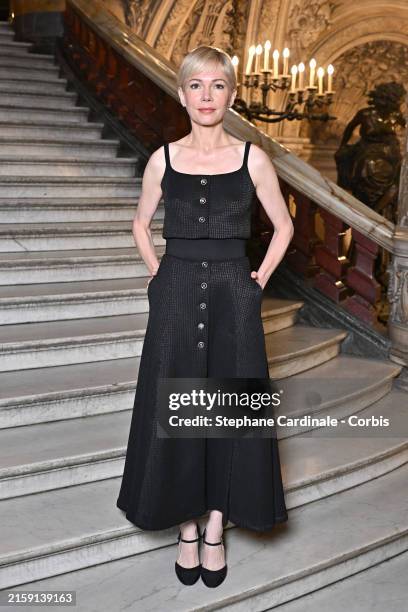 Michelle Williams attends the Chanel Haute Couture Fall/Winter 2024-2025 show as part of Paris Fashion Week on June 25, 2024 in Paris, France.
