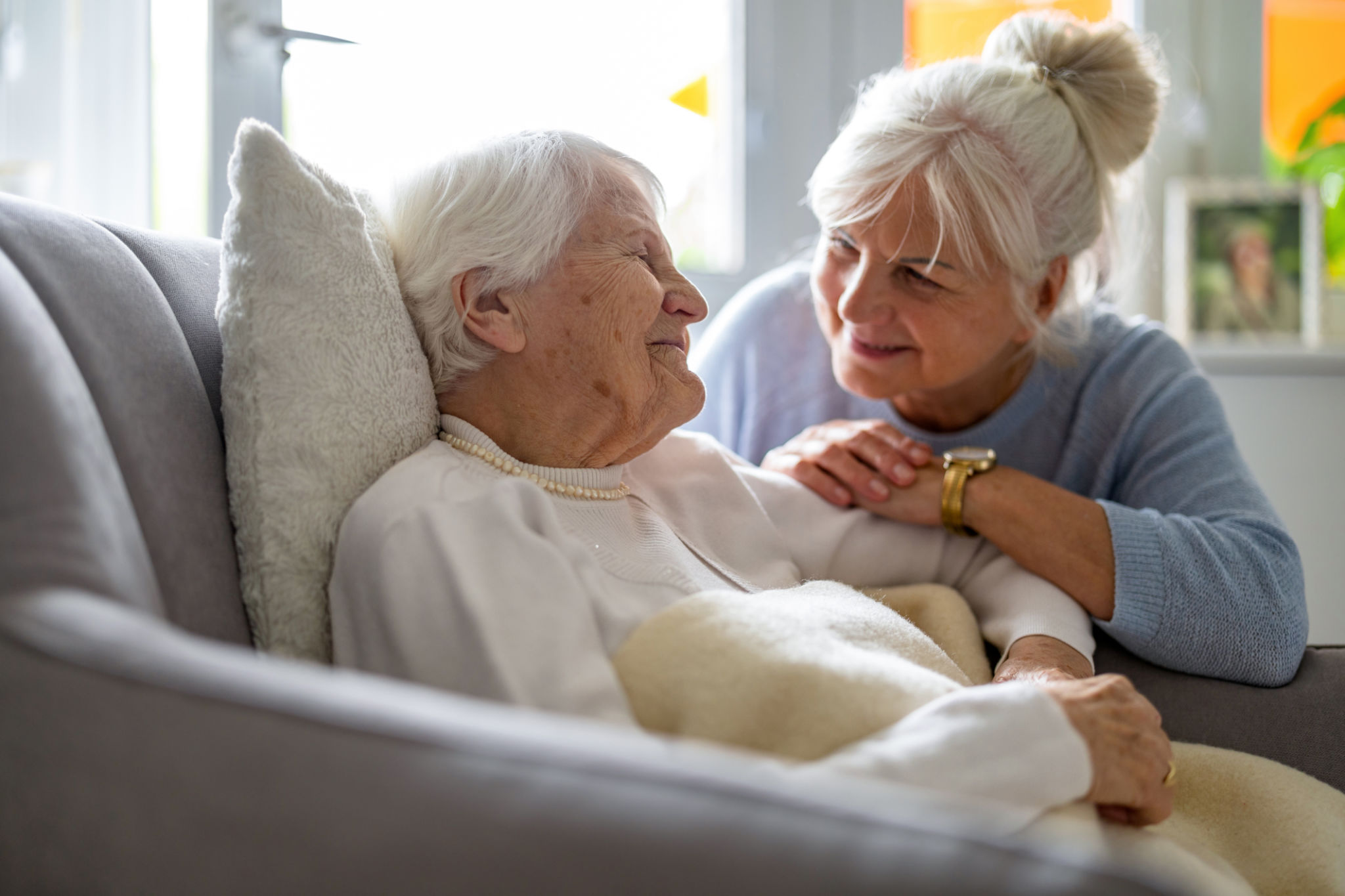 caregiver with elderly
