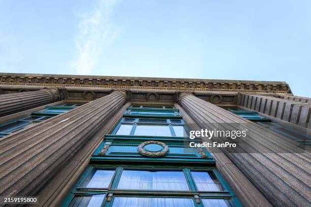 bottom view of shanghai old city - building bottom view stock pictures, royalty-free photos & images