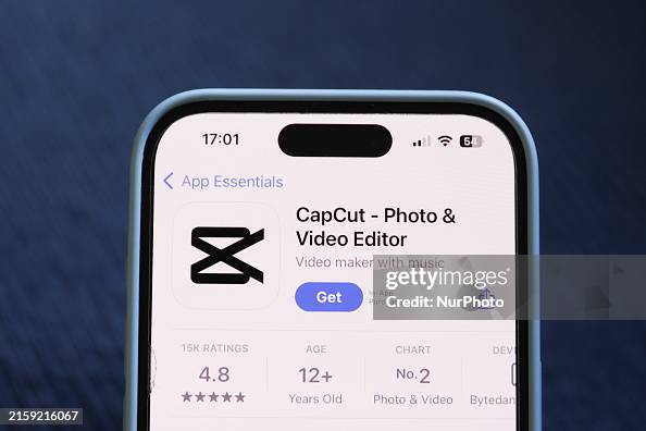 Capcut.com CapCut on App Store is seen in this illustration photo taken in... News ...